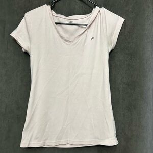 Tommy Hilfiger Women's Light Pink Short Sleeve Tee